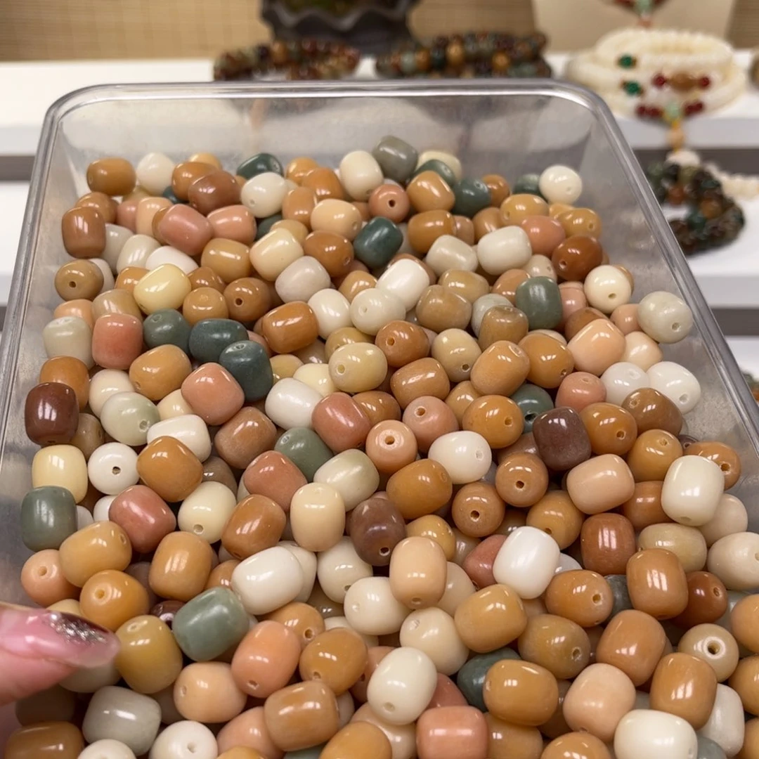 白玉菩提手串川*?50颗小年糕