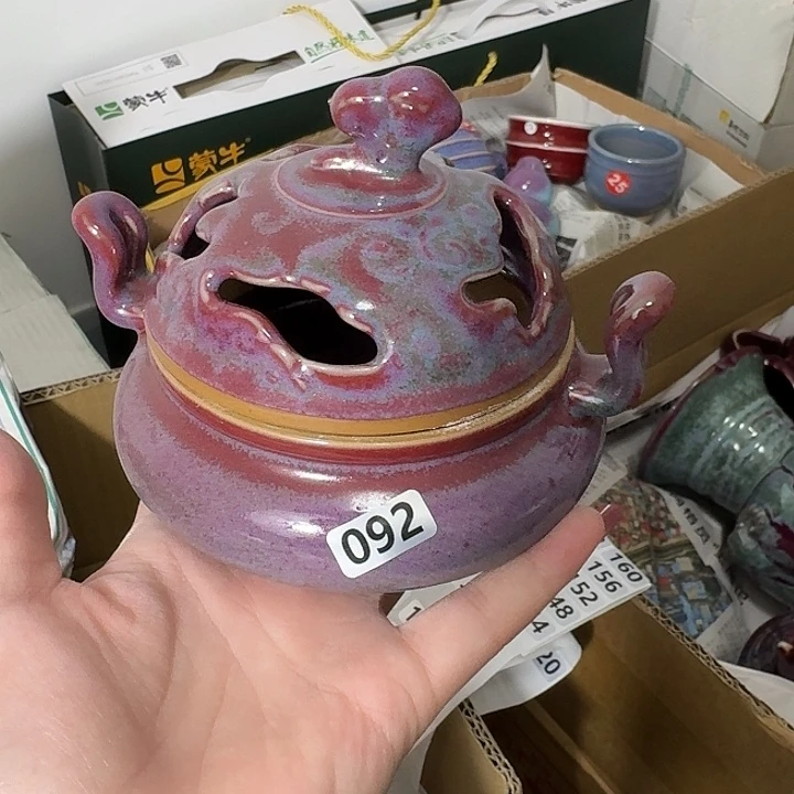 陶摆件郑家钧窑摆件