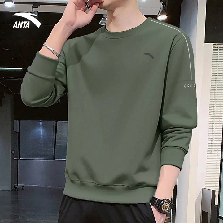 安踏运动卫衣男款休闲长袖冬季新款宽松打底衫青少年套头衫正品