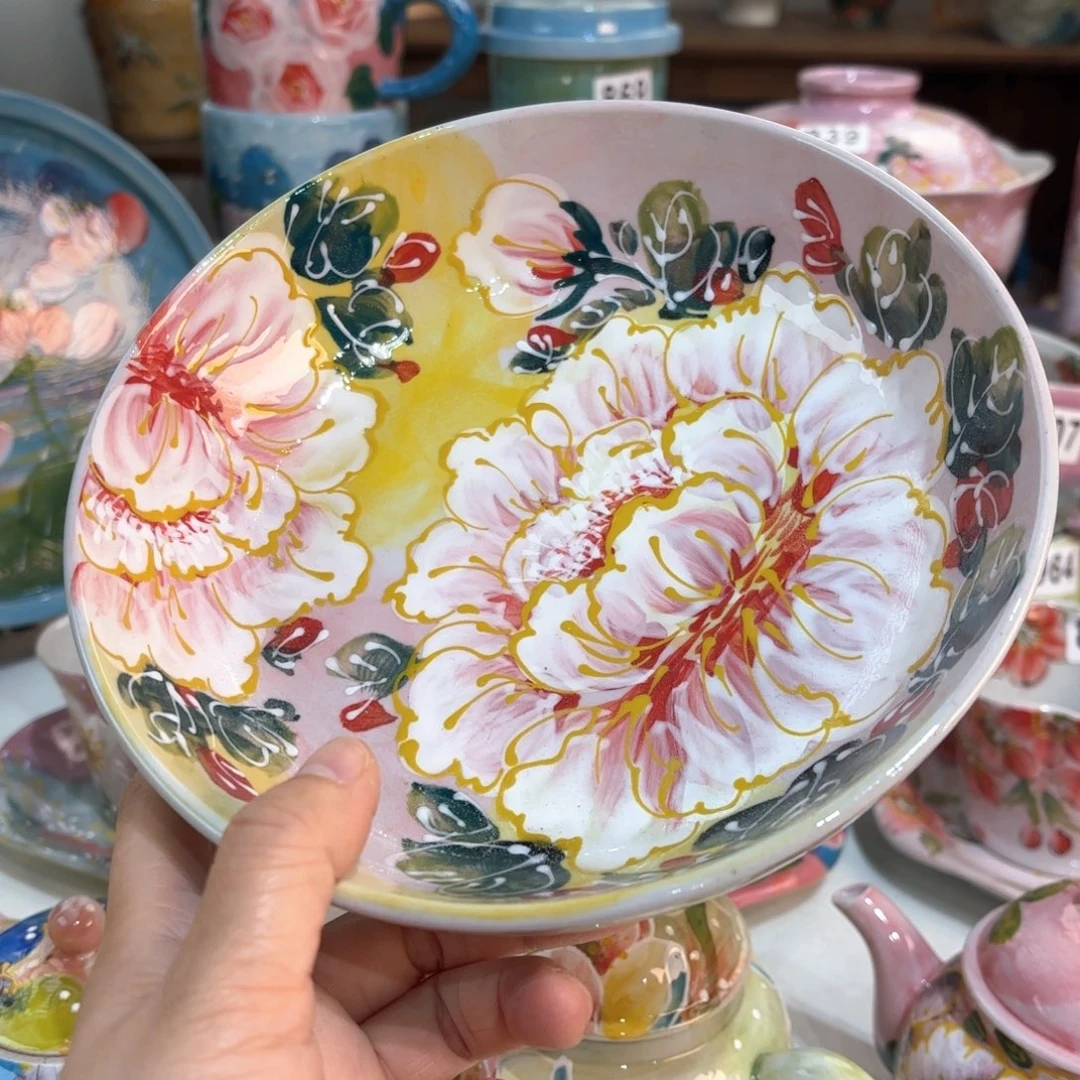 景德镇手绘高温釉下彩陶瓷茶具