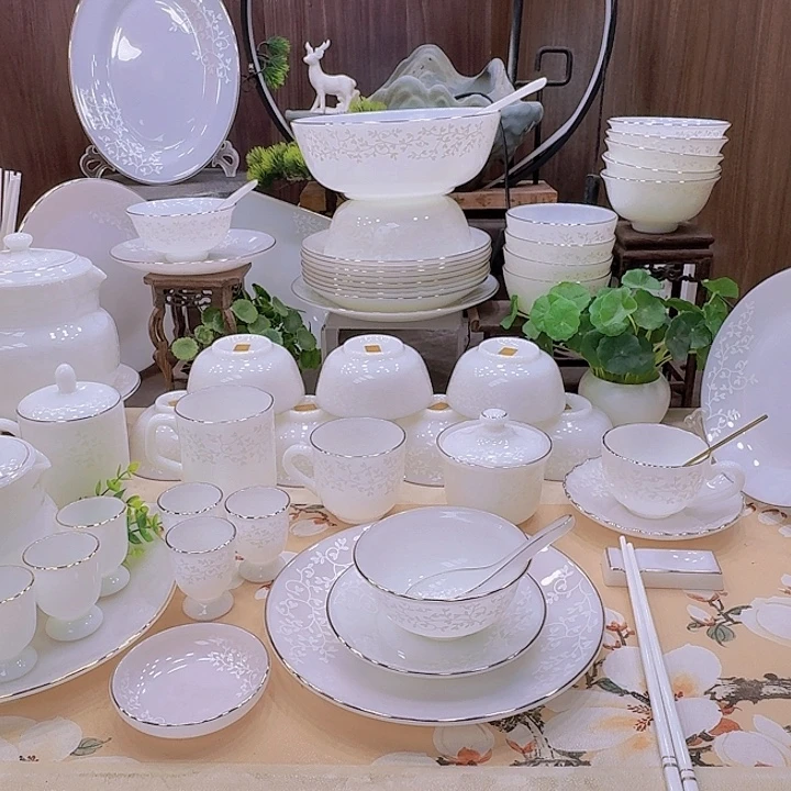 瓷暗香浮动餐具套装