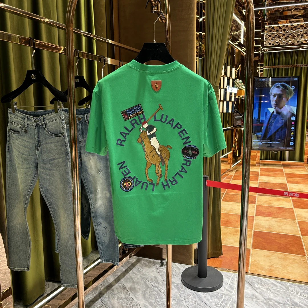 P-【黄总推荐】2025夏季新品高级感时尚百搭重工刺绣短袖25156