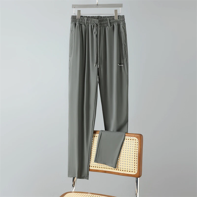 休闲裤轻薄男士宽松长裤直筒薄款裤子运动男装2025年夏季