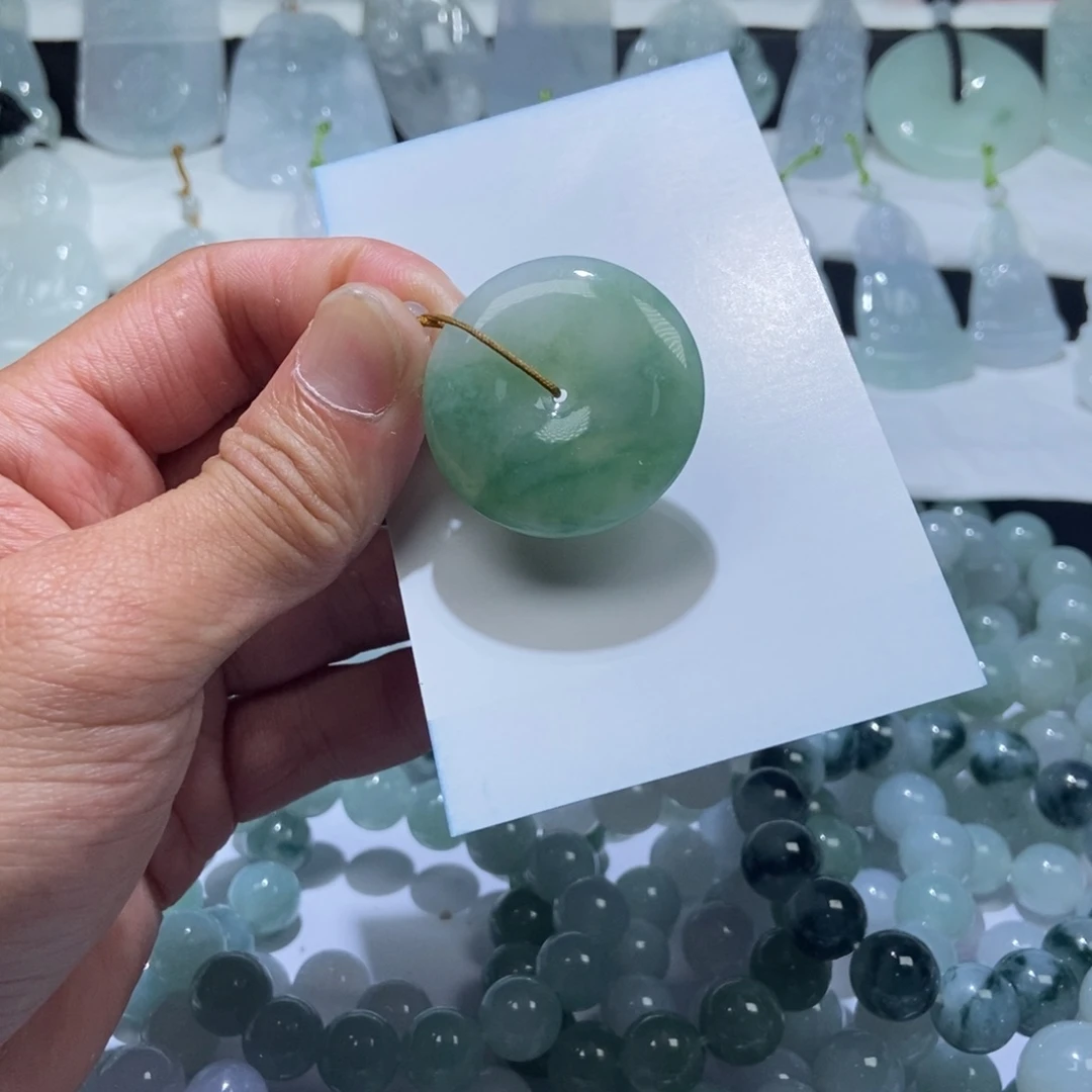 定制翡翠未镶嵌平安扣32-6.4