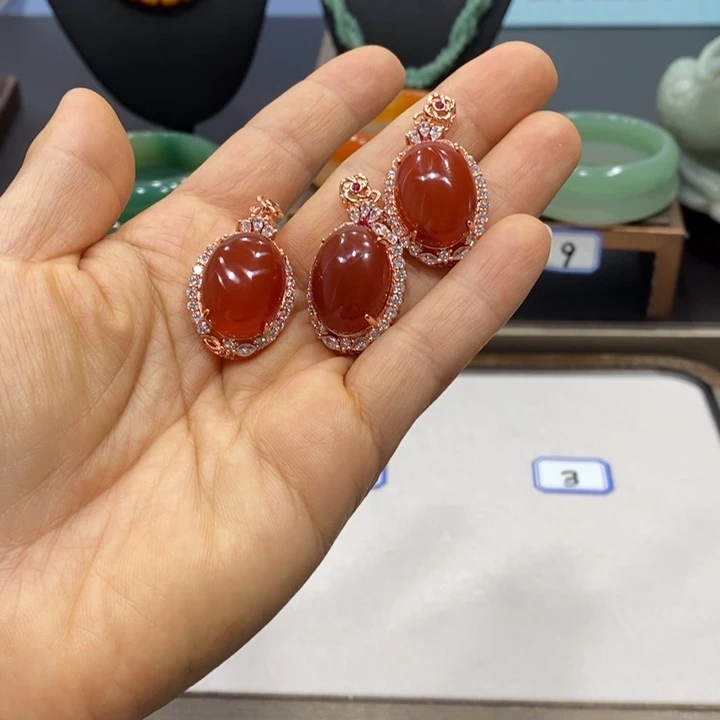 未镶嵌玛瑙/玉髓珠宝半成品