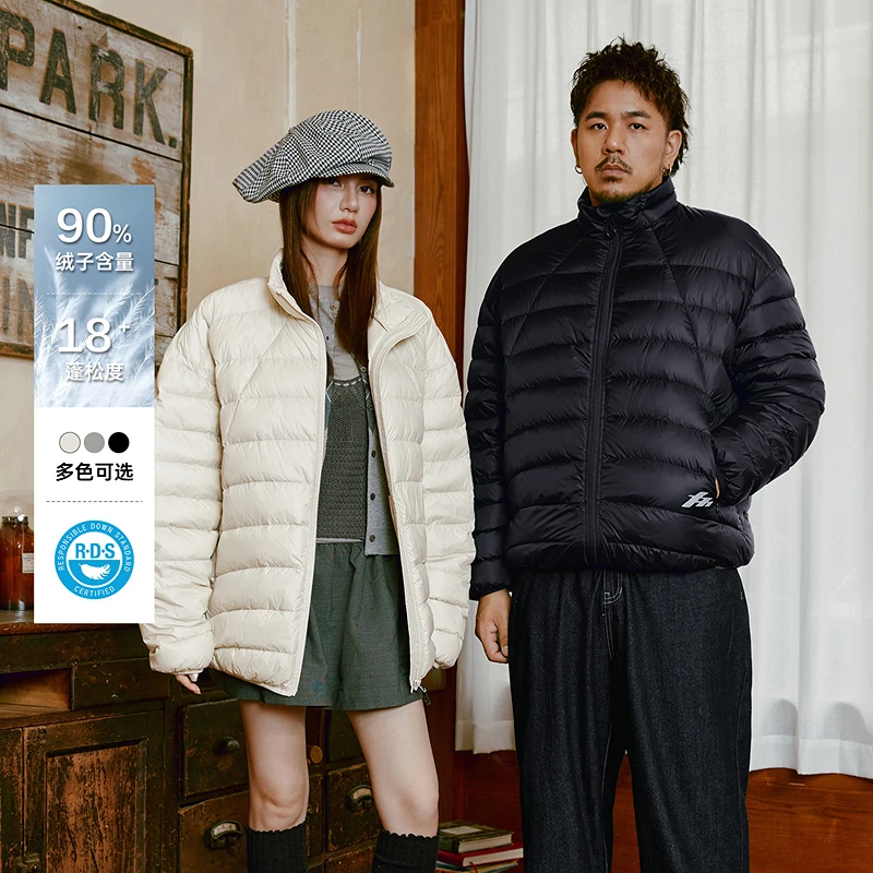 NMAX大码潮牌男装25年冬新款90绒子保暖户外时尚轻薄羽绒服FNY005