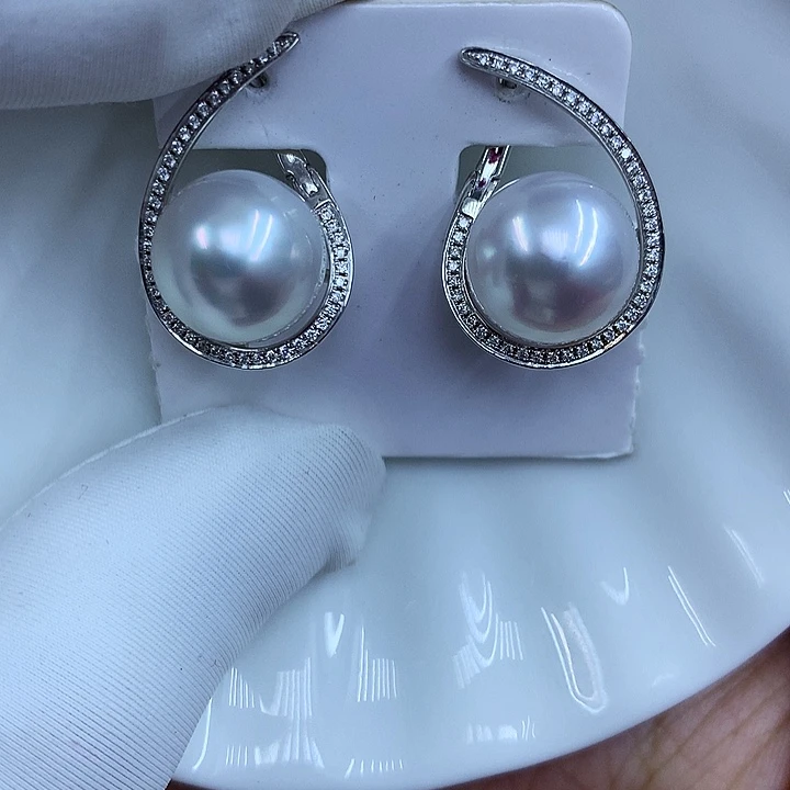 吊坠(不含链)海水珍珠18K金镶嵌