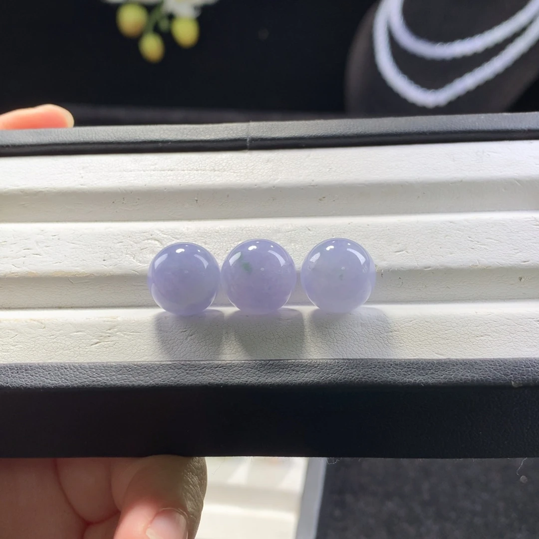 翡翠未镶嵌手串卡12蓝莓紫（买断）