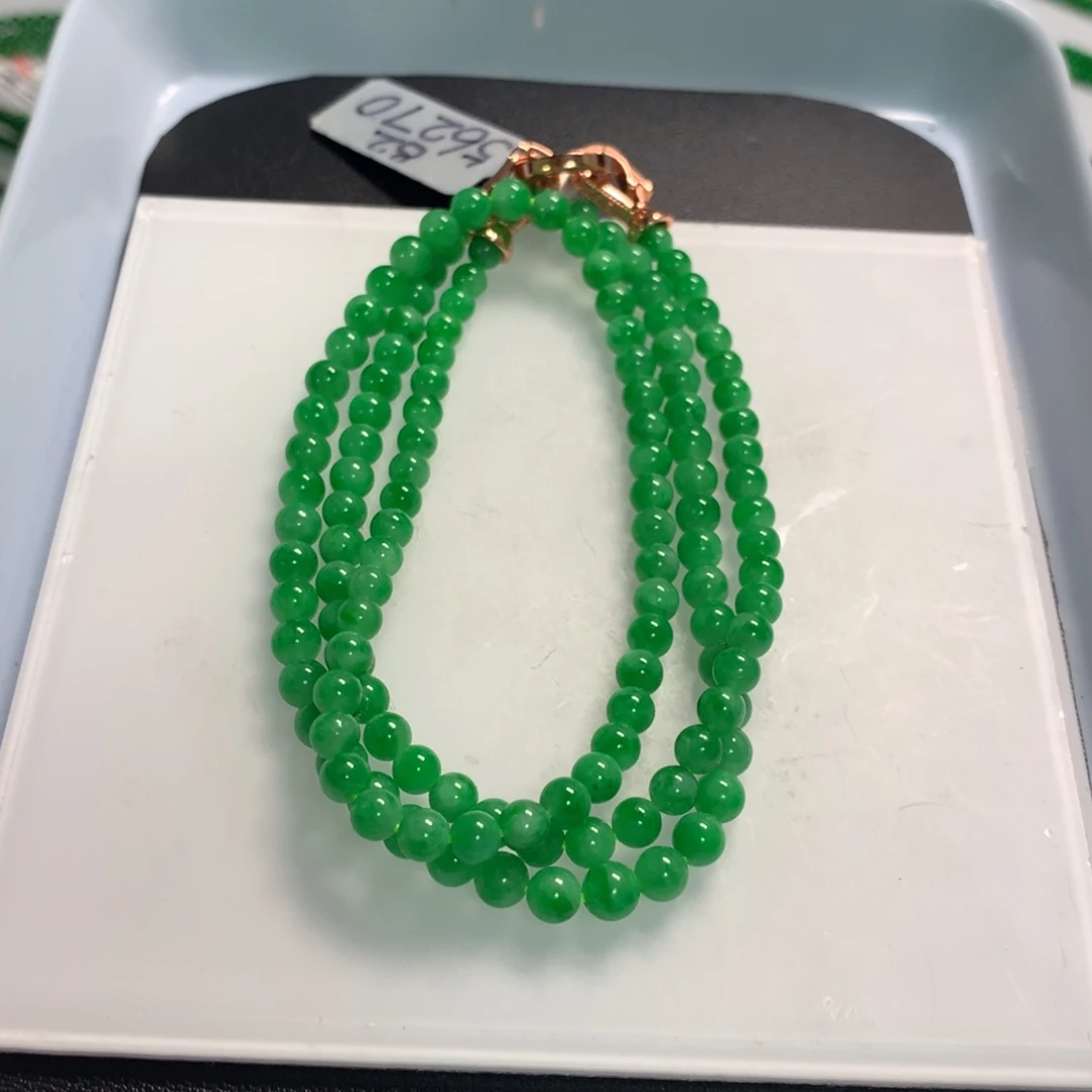 翡翠未镶嵌颈饰项链