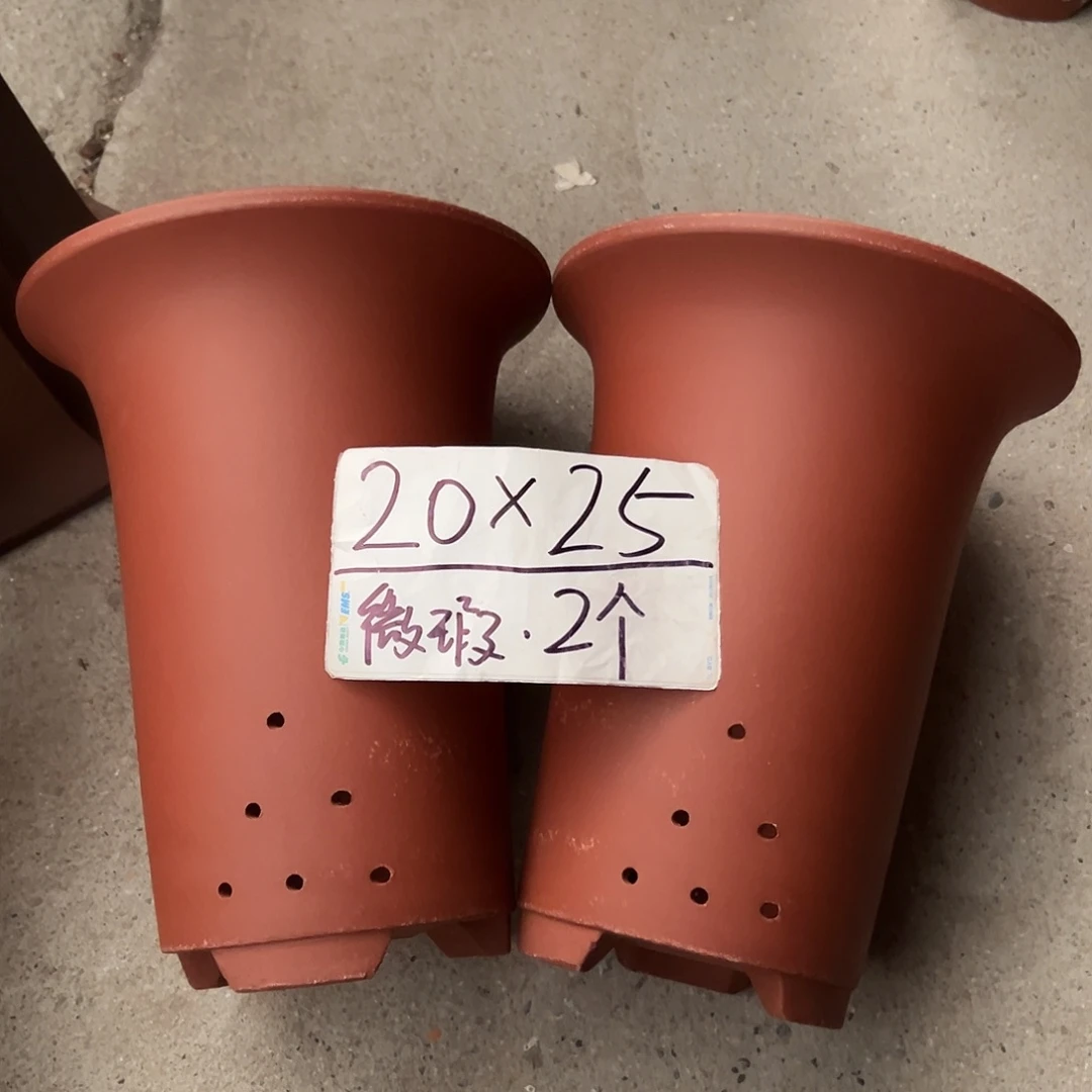 紫砂花盆宜兴紫砂花盆2只