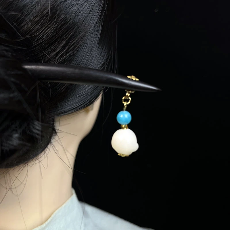 猫爪|炭烤猫爪发簪盘发木簪子古风百搭新中式发饰简约盘发簪头饰