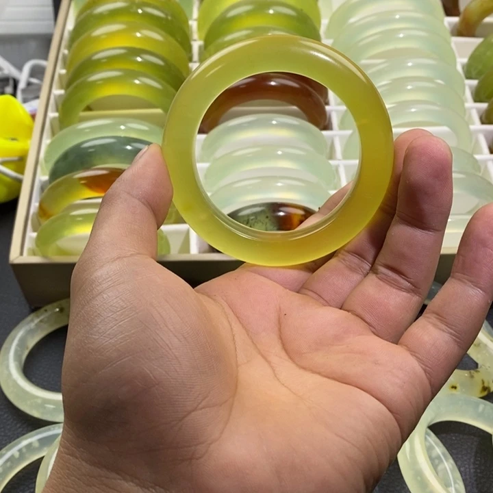蛇纹石玉合金手镯57