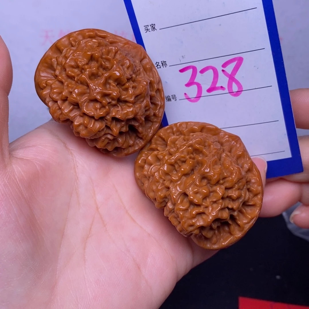 文玩核桃把件328/47.5官帽