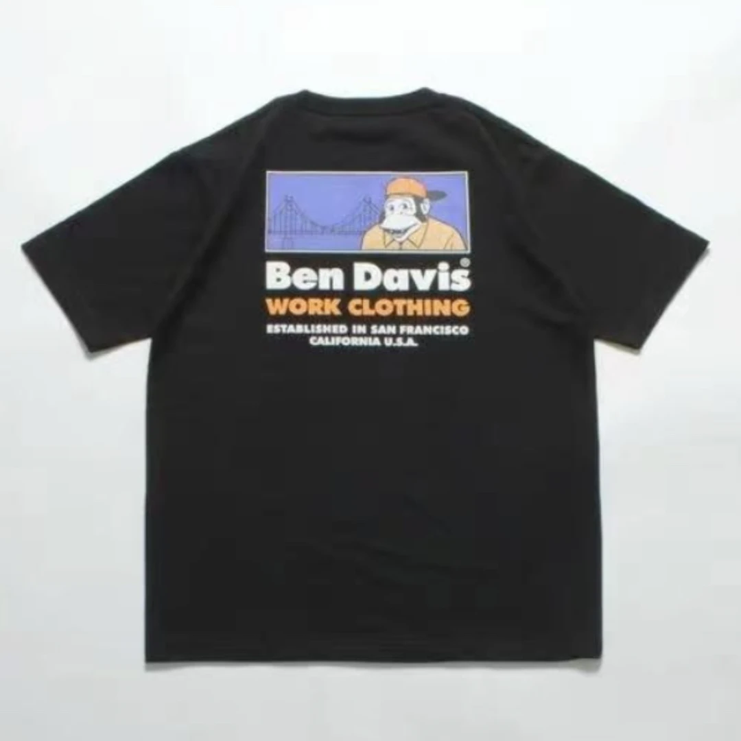 Ben Davis短袖常规夏季纯棉T恤春夏夏款运动印花宽松休闲