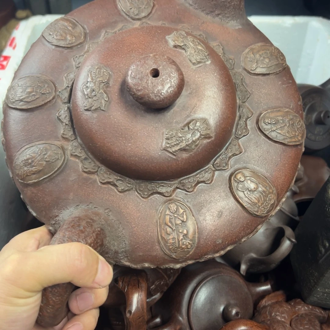 茶壶紫砂宜兴原矿紫砂壶1200毫升容量