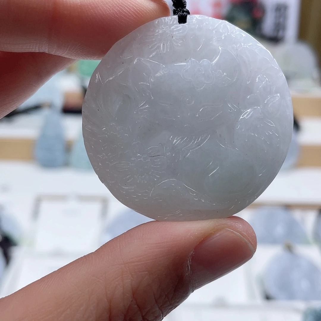 翡翠颈饰未镶嵌0568挂件