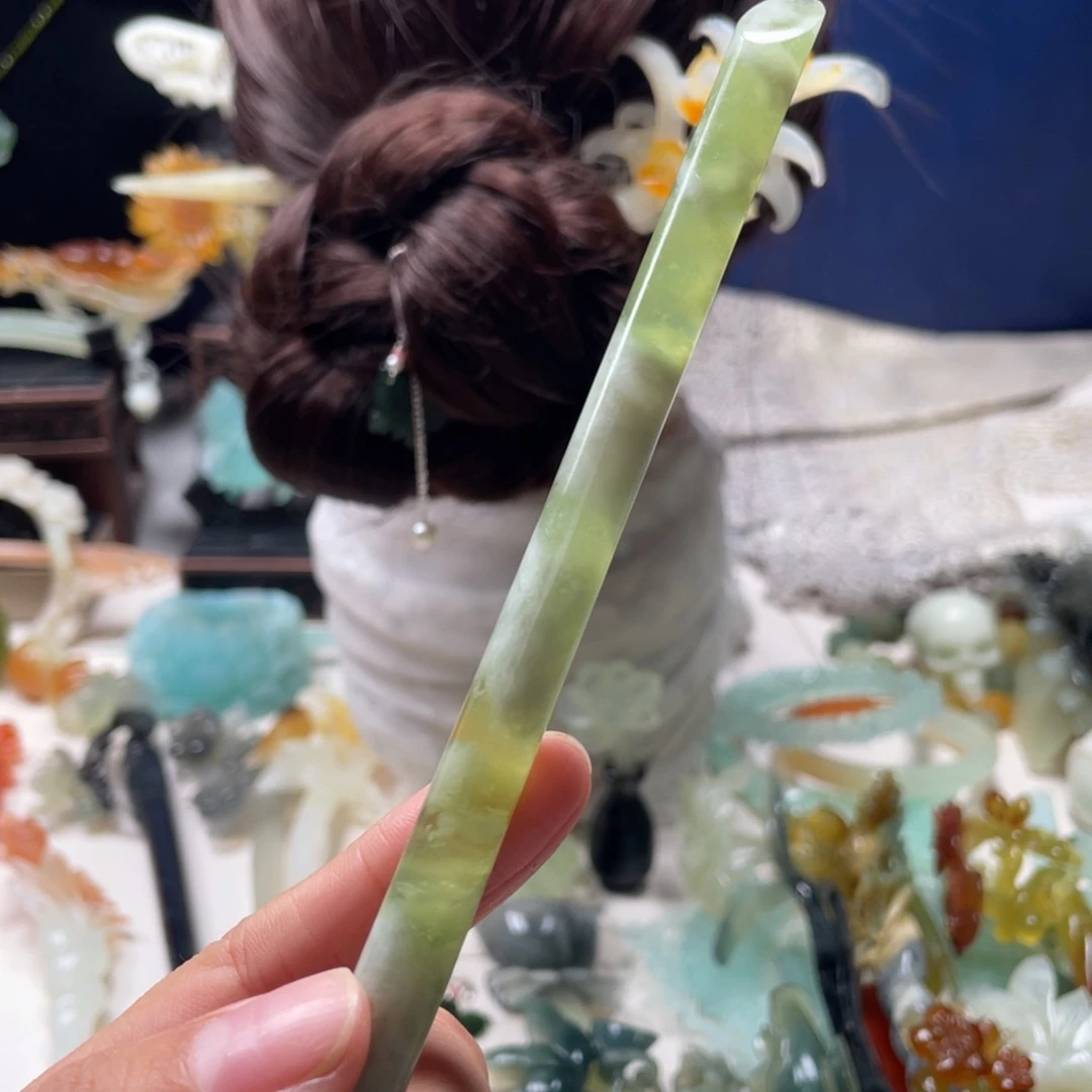 【闪购商品】未镶嵌岫玉发饰