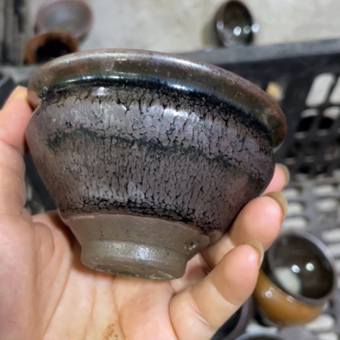 线***子茶盏建阳建盏微瑕帝王杯