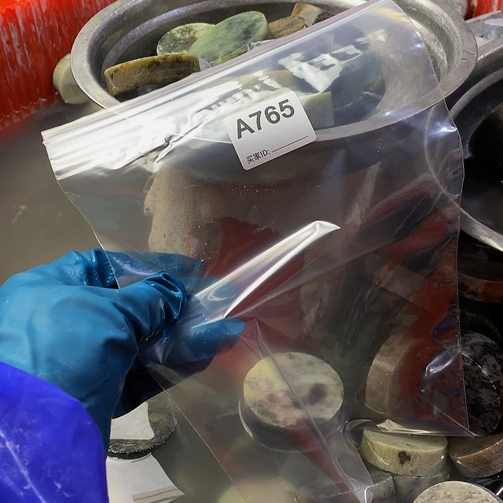 蛇纹石玉珠宝半成品未镶嵌大*