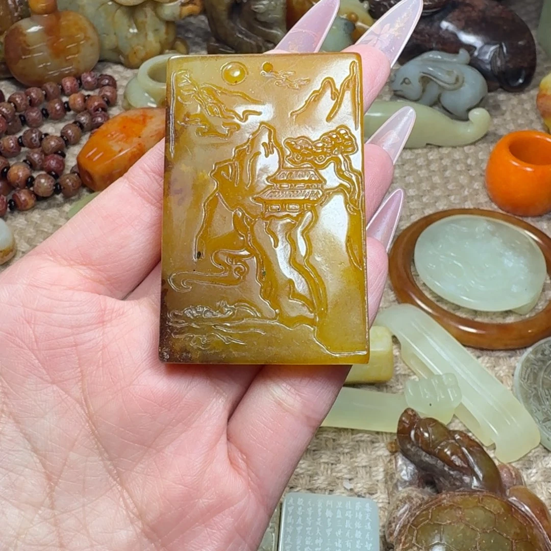 白玉菩提吊坠挂件
