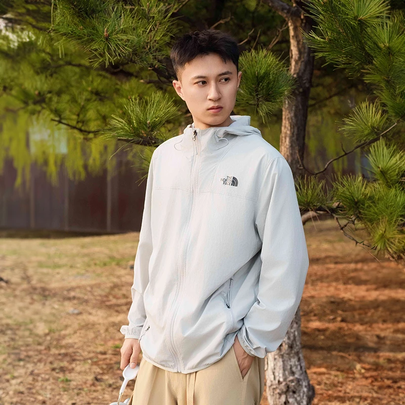 THE NORTH FACE/北面男防晒衣户外运动春夏防风轻薄连帽外套|4U8X
