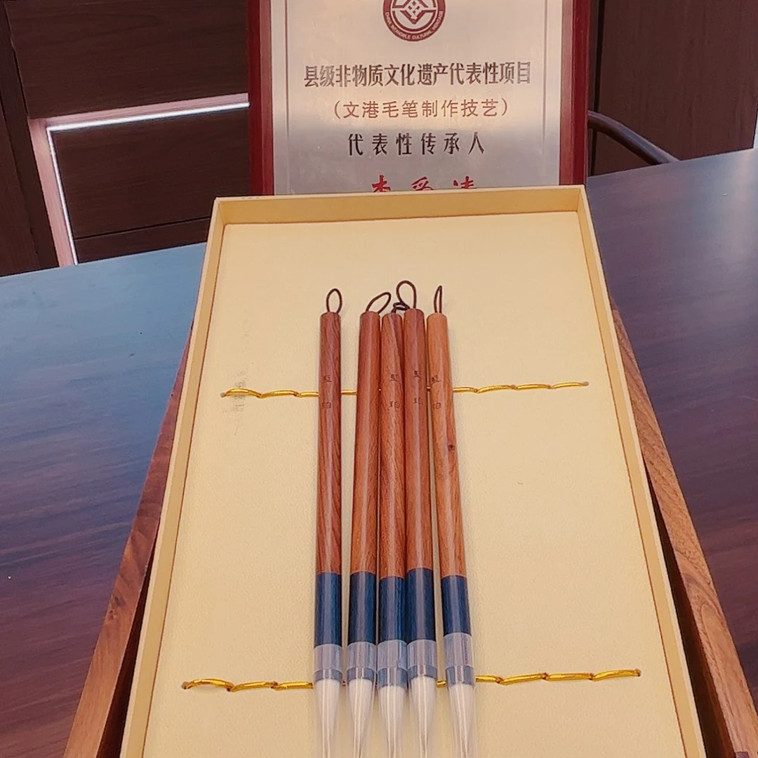 蓝珀5只狼羊兼毫好用