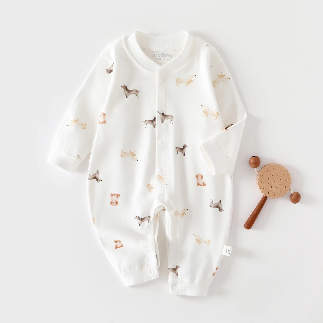 婴儿连体衣春秋优可丝2025新款无骨新生幼儿衣服内搭打底宝宝秋装