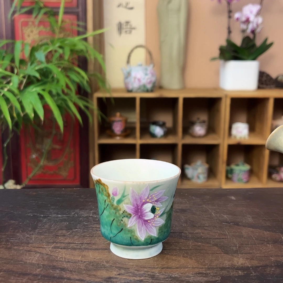 景德镇柴烧手工手绘茶具