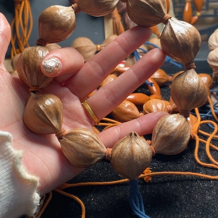 橄榄核手串/手链2.4四花原皮