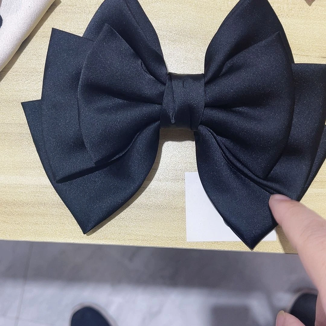 皮质铁合金蝴蝶结发夹