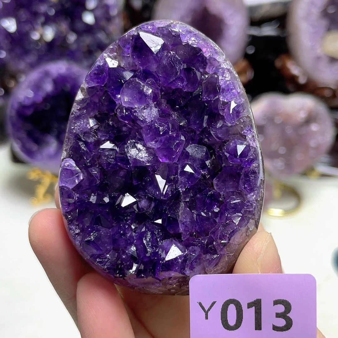未镶嵌紫晶摆件晶震