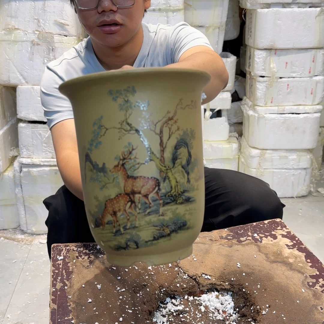 紫砂花盆口径16.22口径