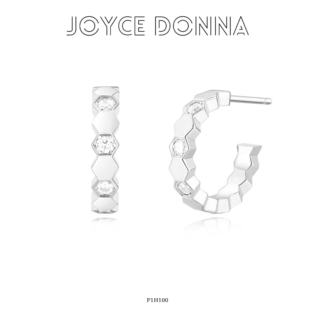 925银针 法式轻奢设计感蜂巢耳环F1H100 F1H99/F18H39