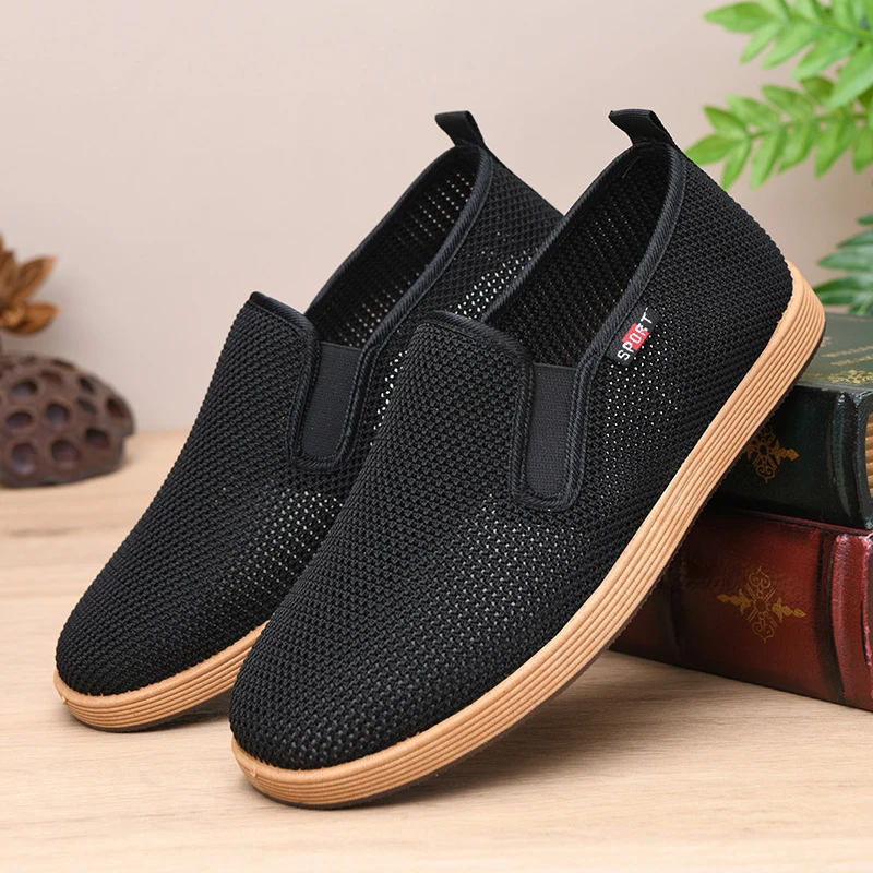 夏季网面老北京布鞋镂空休闲鞋舒适轻便休闲百搭透气软底防滑布鞋
