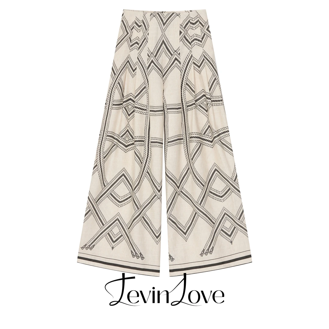 LEVIN LOVE 设计师款潮流女款 休闲长裤 L025SS0402