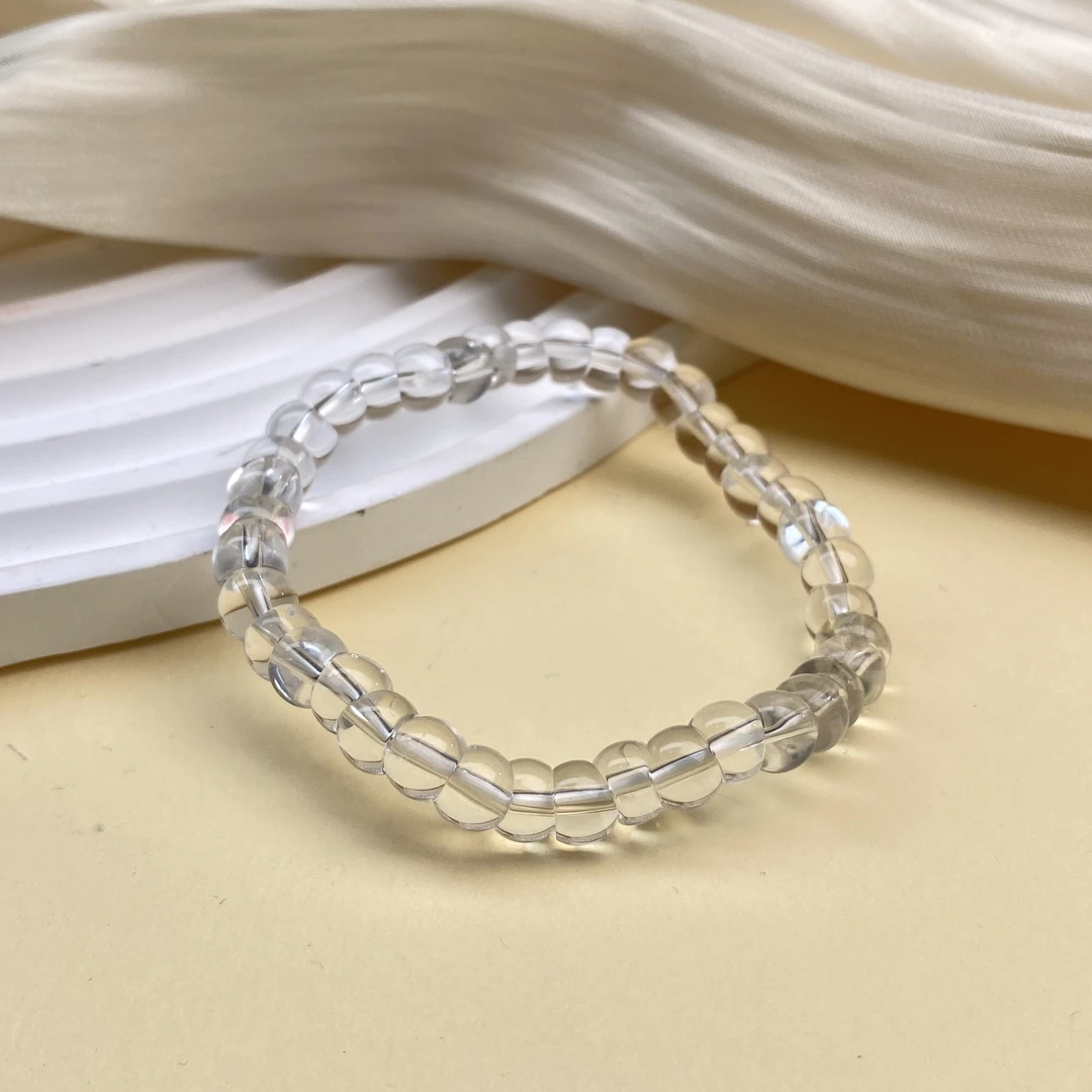 【小北好物】白水晶单圈手串28-16QL60X110【多样性发一件】