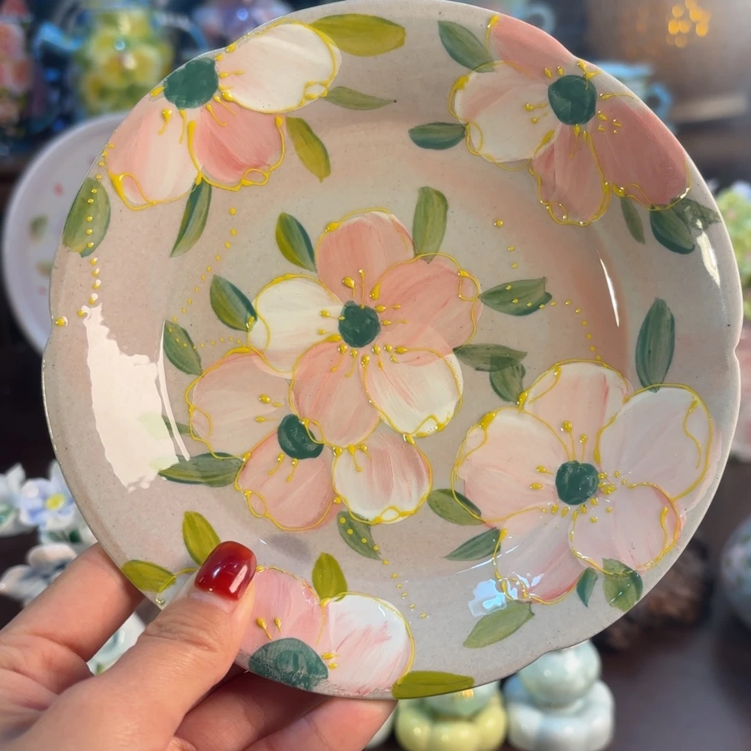 景德镇手绘高温釉下彩陶瓷茶具