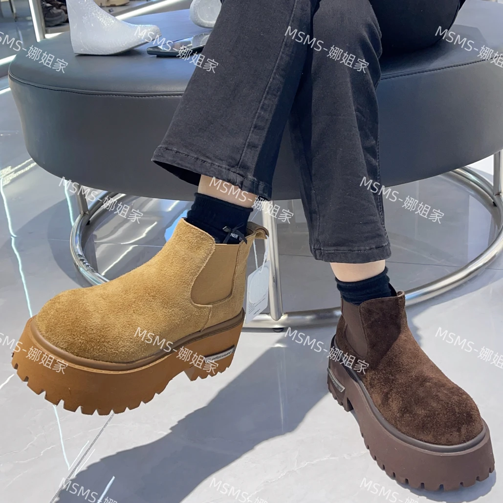 玛莎玛索135-168加绒马丁靴（娜姐自留款）