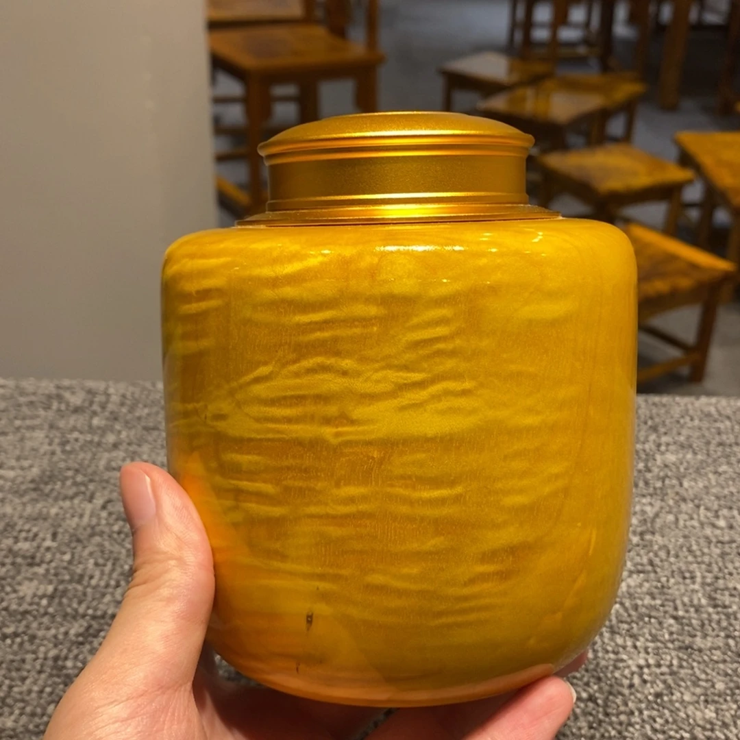 金丝楠茶叶罐14*12