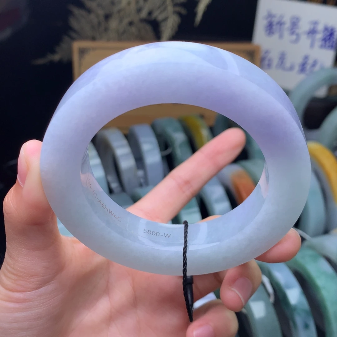 定制翡翠未镶嵌手镯定制不退不换