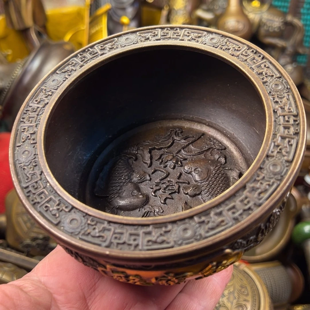 茶壶香炉铜器摆件