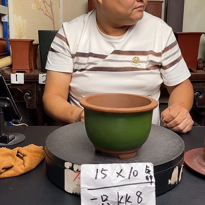 紫砂花盆货号一只KK8