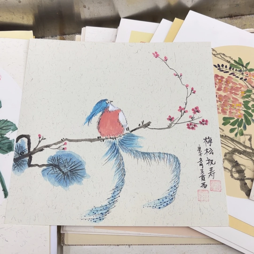 国画38-38卡纸作品童