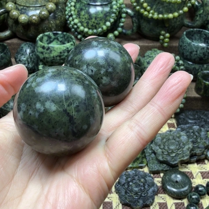 蛇纹石玉未镶嵌药王石能量养生产品