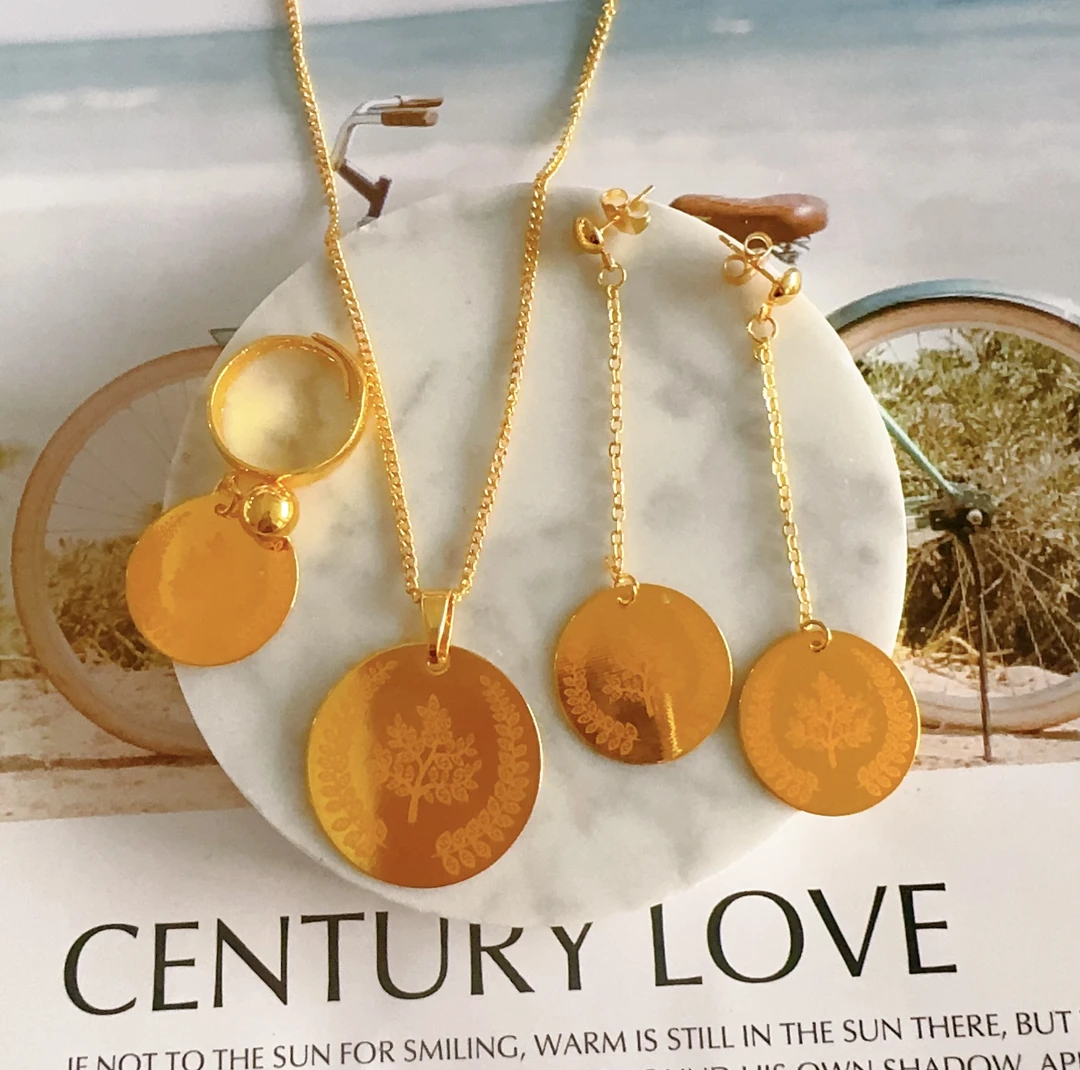 铜合金吊坠 铜合金 nipal 597 时尚新款 三件套