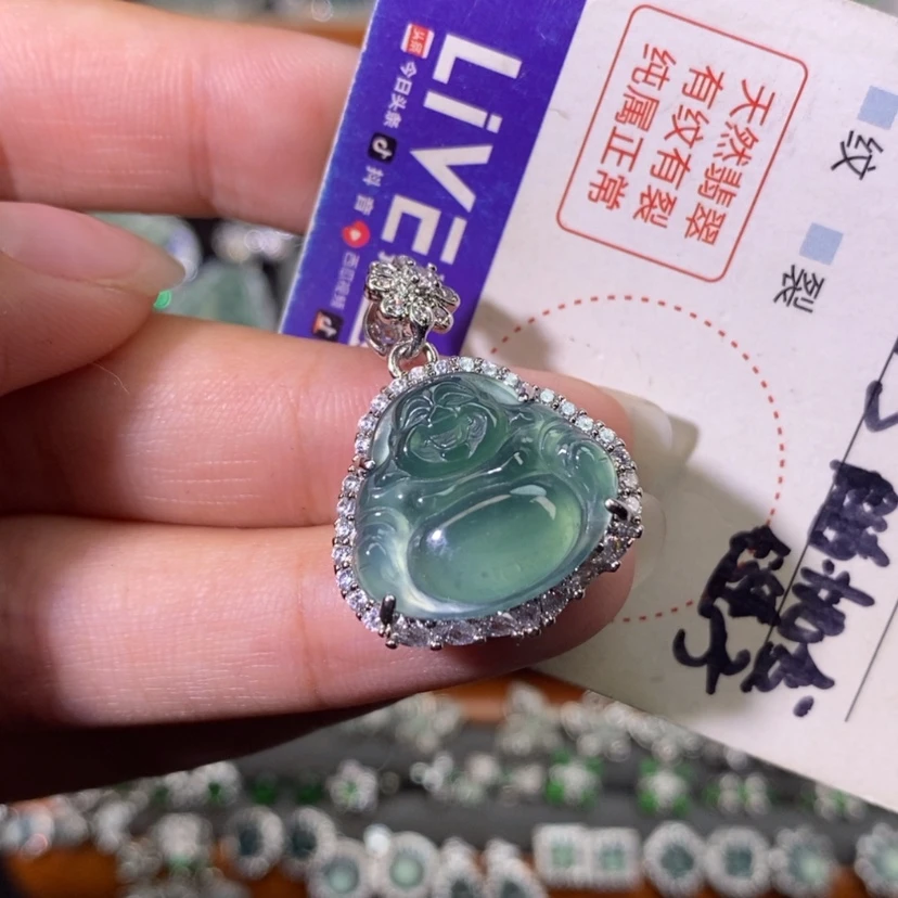 【闪购商品】翡翠未镶嵌颈饰天然