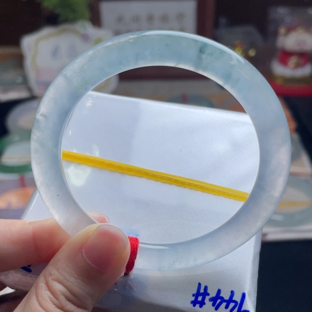 翡翠手镯未镶嵌52.2玻璃冰飘花