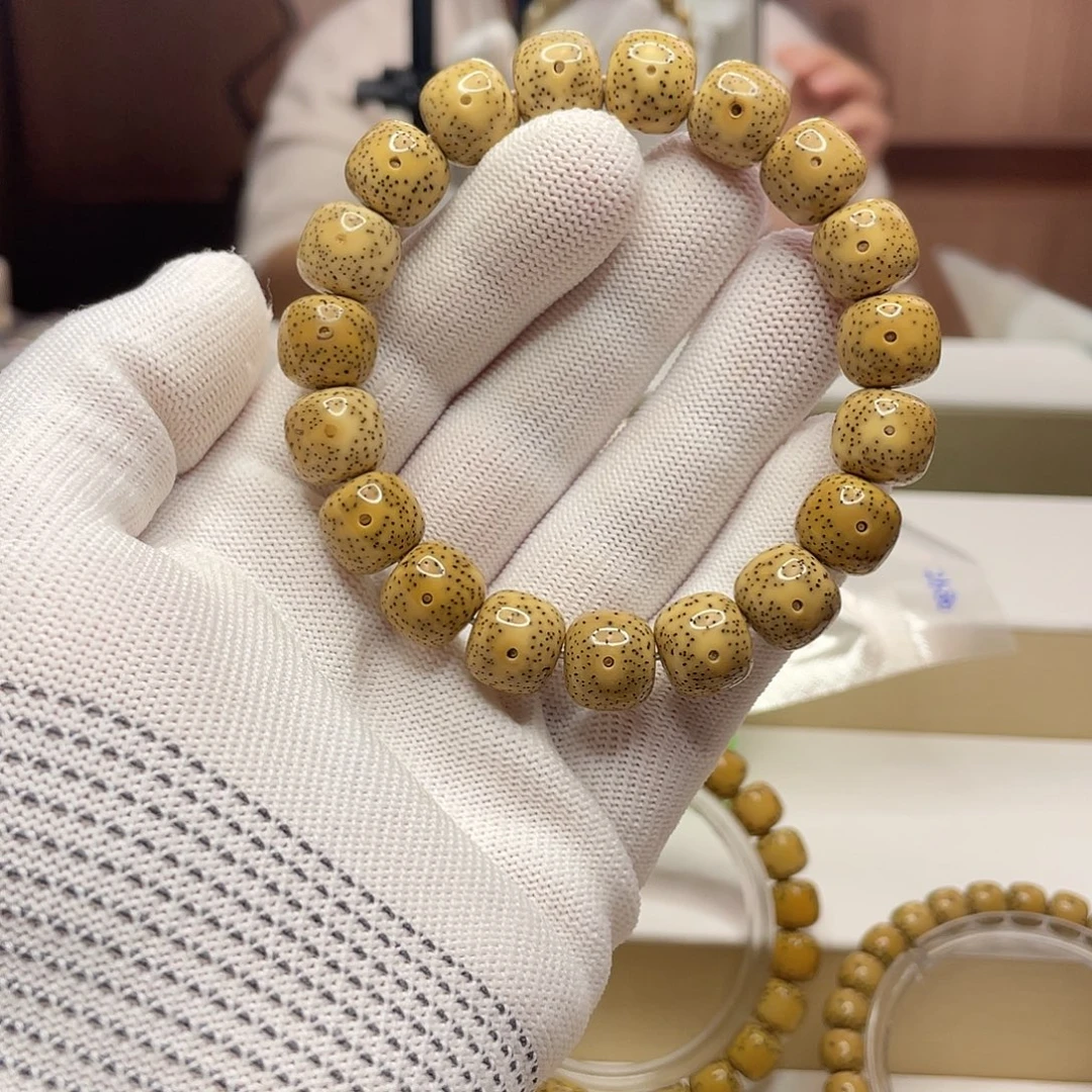 星月菩提吊坠12/11石玉同枝细星单圈