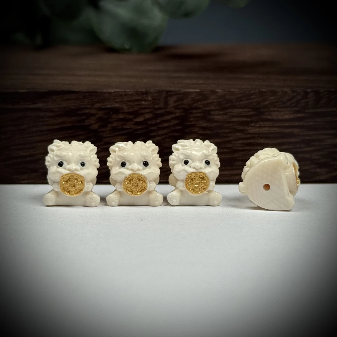 A142-O天然猛犸吞金兽 约10×11.7mm随机一个支持鉴定假一罚十