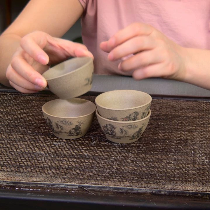 茶杯紫砂高货放漏